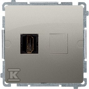 BMGHDMI.01/29 GNIAZDO BASIC SATYNOWY