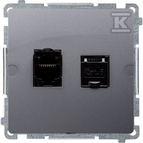 BM62.01/43 GNIAZDO BASIC SREBRO MAT