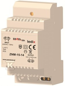 ZASIL.LED 14V DC 15W MODUŁOWY