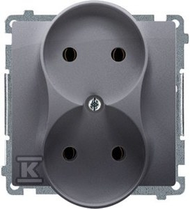 BMG2MZ.01/43 GNIAZDO BASIC SREBRO MAT