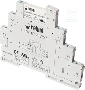 PRZEK.INTF.WĄSK.1P 6A 24VAC/DC IP20