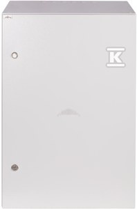 SZAFA19"15UX600X600,DRZ.PEŁNE,ZEW,SZARA