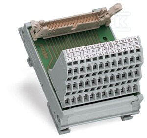 MODU.PRZEJ.WIE.ZGOD.Z DIN 41651, 34-BIEG