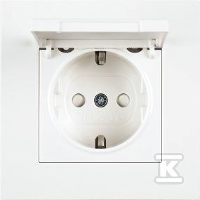 GN.SCHUKO KLAPKA PRZESŁONA KARRE BIAŁY