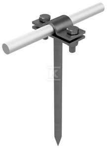 UCHWYT NA DRUT WBIJANY: H=25CM /IN/