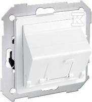 POKRYWA GN.RJ 45 X1 SKOŚNA BIAŁA