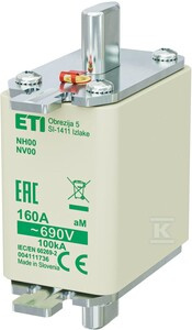 WKŁADKA NH00 AM 160A/690V