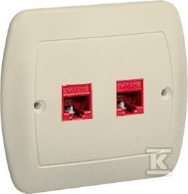 AF52/12 GN.KOMP.2RJ45 PODW.KREM.