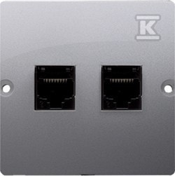 GNIAZDO TELEFONICZNE RJ11 PODWÓJNE (MOD