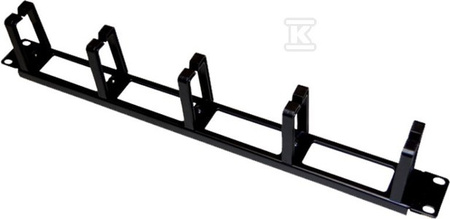 ORGANIZATOR KABLI 1U 19" Z PRZEPUSTAMI