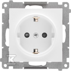 GN.1-KR.SCHUKO PRZ. BIAŁY MAT SIMON55
