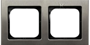 RAMKA 2-KR.STAL INOX SONATA