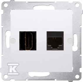 DGHRJ45.01/11 GNIAZDO SIMON54 BIAŁY