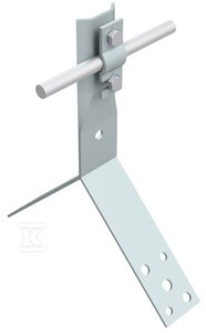 UCHWYT SZCZYTOWY Z BLASZKĄ: H=8CM /OC/