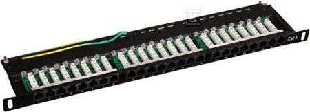 PATCH PANEL UTP KAT.6 24 PORTY LSA 0.5U