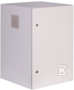 SZAFA19"22UX600X600,DRZ.PEŁNE,ZEW,SZARA