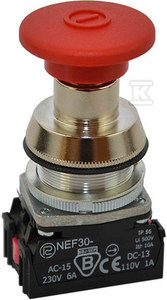 NEF30-DR XY-CZERWONY PRZYCISK STER.