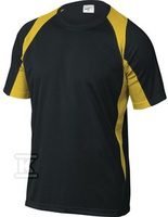 T-SHIRT 2KOL.PO.160 G/M2,CZA-ŻÓŁ.ROZ.