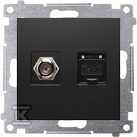 GN.ANT.TYP F+RJ45 KAT6 CZARNY SIMON54