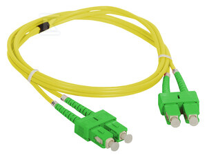 PATCH CORD SM SC/APC-SC/APC DX 9/125 1M