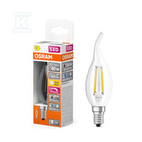 ŻAR.LED SUPR+ CLAS FIL 3.4W 927 CLR E14