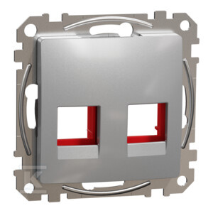 PŁYT.2XRJ45 KRONE ALU SREBRNE SEDNA DES