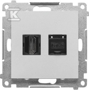 GN.1-KR.HDMI+RJ45 K.6 ALU.MAT