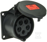 GN.TABLIC.PROSTE 32A/5P/400V CZARNE IP54