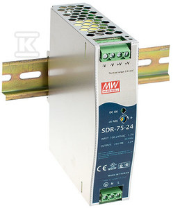 ZASIL.NA SZYNĘ DIN 75W 48V 1.6A