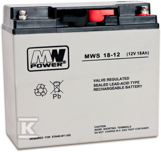 AKUMULATOR AGM 12V/18AH/5LAT