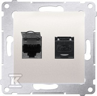 GN.KOMP.2XRJ45 KAT6 PRZES.KREM. SIMON54