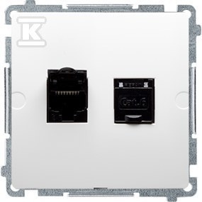 BM62E.01/11 GNIAZDO BASIC BIAŁY