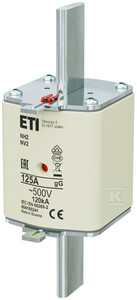 WKŁADKA NH2 GG 125A/500V