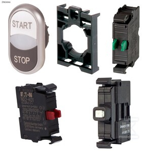 PRZYC.PODŚW.CZARNY START/STOP 230V