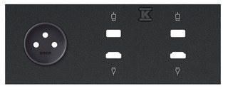 10020318-238 PANEL SIMON100 CZARNY MAT