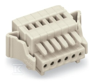 GNIAZDO 1-PRZE.CA.CLAMP®, 0,5 MM2, RA.