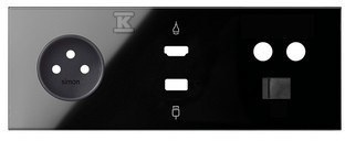 10020317-138 PANEL SIMON100 CZARNY