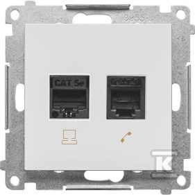 GN.KOMP.RJ45+TEL.RJ12 J.SZARY M.SIMON55