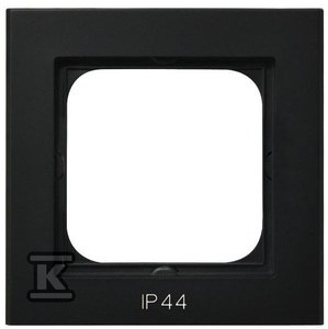 RAMKA 1-KR.ŁĄCZ.IP44 CZARNY MET.SONATA