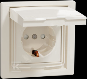GN.1-KR.SCHUKO IP44 KREM ASFORA