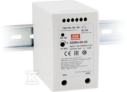 DDRH-60-48 PRZETWORNICA 60W 150~1500V-48