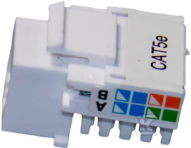 MODUŁ KEYSTONE CAT5E RJ45 BIAŁY