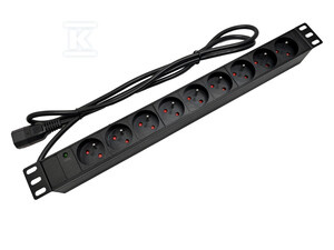 LISTWA ZASIL. 19" 9 X CEE 7/5 IEC320 C20