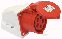 GN.STAŁE 16A/5P/400V OBUD.MAŁA IP44
