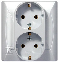 GN.2-KR.Z/U SCHUKO AKCENT BIAŁY