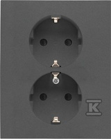 GN.2-KR.SCHUKO PRZ. GRAFIT.MAT SIMON55