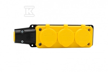 LISTWA GUMA GN.X3 230V IP54 ŻÓŁTA