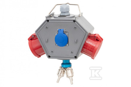 ROZ.POLYBOX GN 2X32/5 230V+ 3XAIR