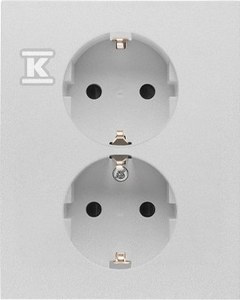 GN.2-KR.SCHUKO PRZ. ALU.MAT SIMON55