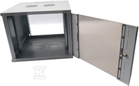 SZAFA WISZĄCA 19" 18U/600 SZKŁO RAL 90